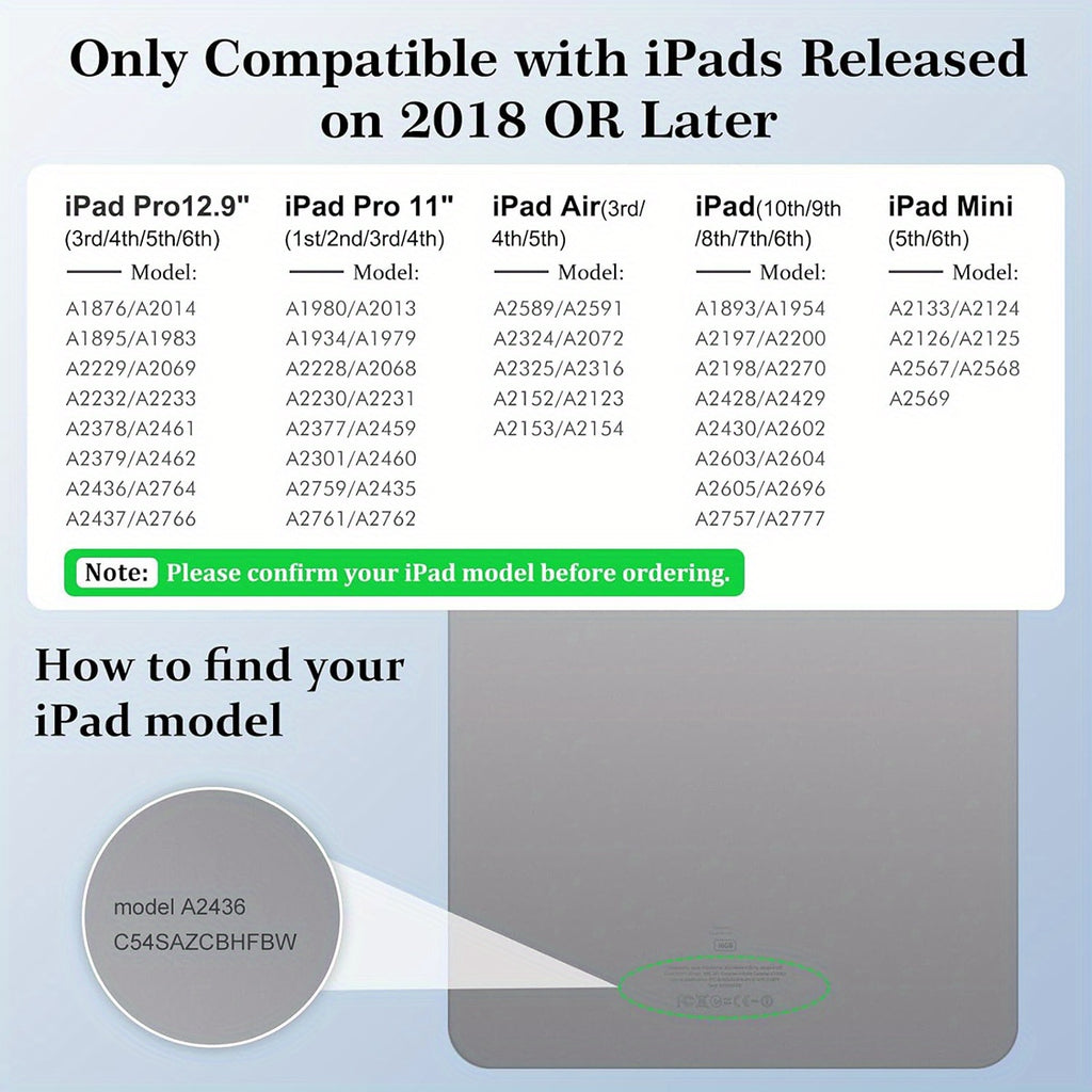 Stylus Pen for iPad - Fast Charging, Compatible with Apple Pencil 2nd Gen, iPad 9th/10th Gen, iPad Pro 11/12.9 3/4/5 Gen, iPad Mini 5/6, iPad 6/7/8, iPad Air 3/4/5, and More (2018-2024)