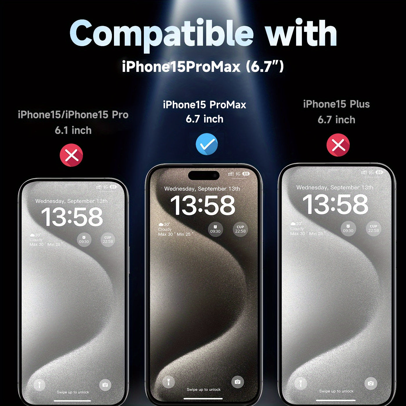 MAGIC JOHN 2 Pack for iPhone 15 Pro Max 6.7 inch Tempered Glass Screen Protector, Auto Dust-Elimination Installation, Bubble Free, Dynamic Island Compatible, HD Clear, Easy Installation