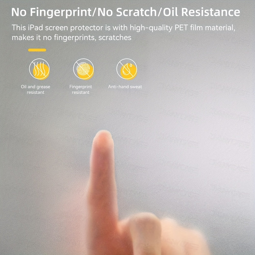 2 Sheets Matte Paper Writing Screen Protector For IPad Air 4 5 3 2 1, IPad 10 2022 10.9, IPad 9 8 7 2021 2020 2019 10.2, IPad Pro 11 12.9, IPad Mini 6 8.3, IPad 5 6 2017 2018 9.7, Anti-Glare Sensitive Touch, Office/Painting,