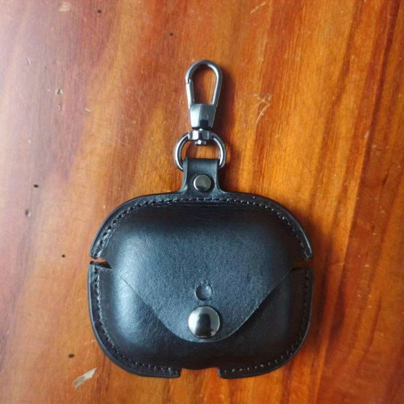 Luxury Italian Crazy Horse Leather Protective Case for AirPods Pro & 3 - Premium Cowhide Wireless Earbud Cover