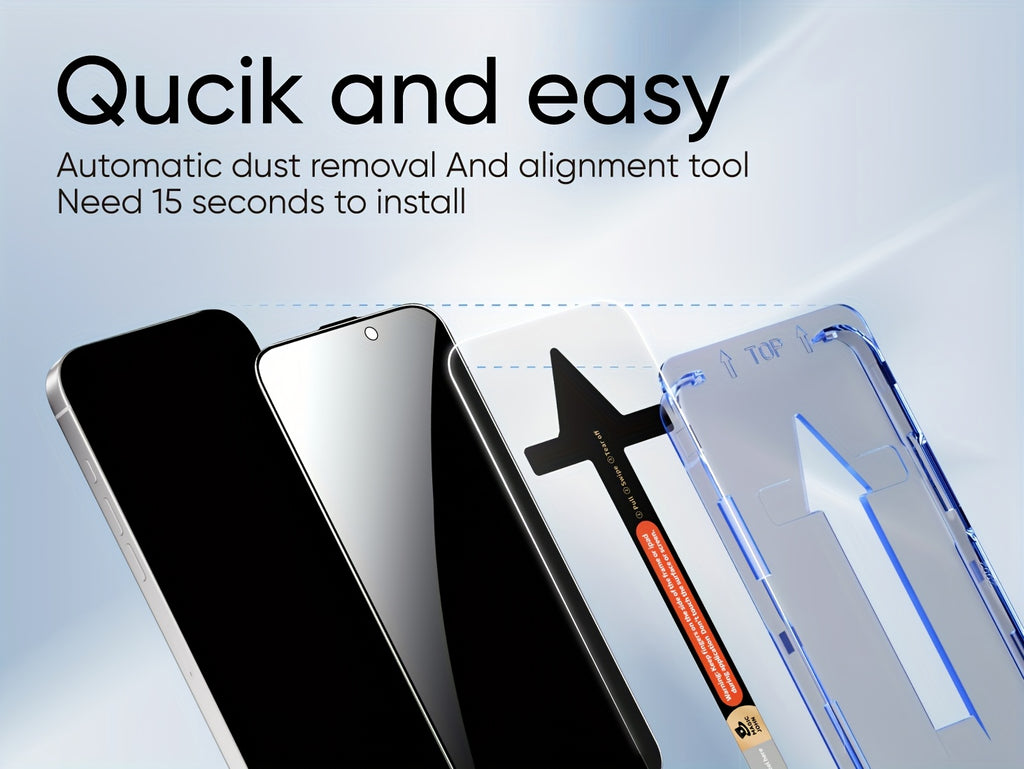 MAGIC JOHN 2 Pack For IPhone 16 Pro Max Plus Tempered Glass Screen Protector, Auto Dust-Elimination Installation, Bubble Free, Dynamic Island Compatible, HD Clear, Easy Installation