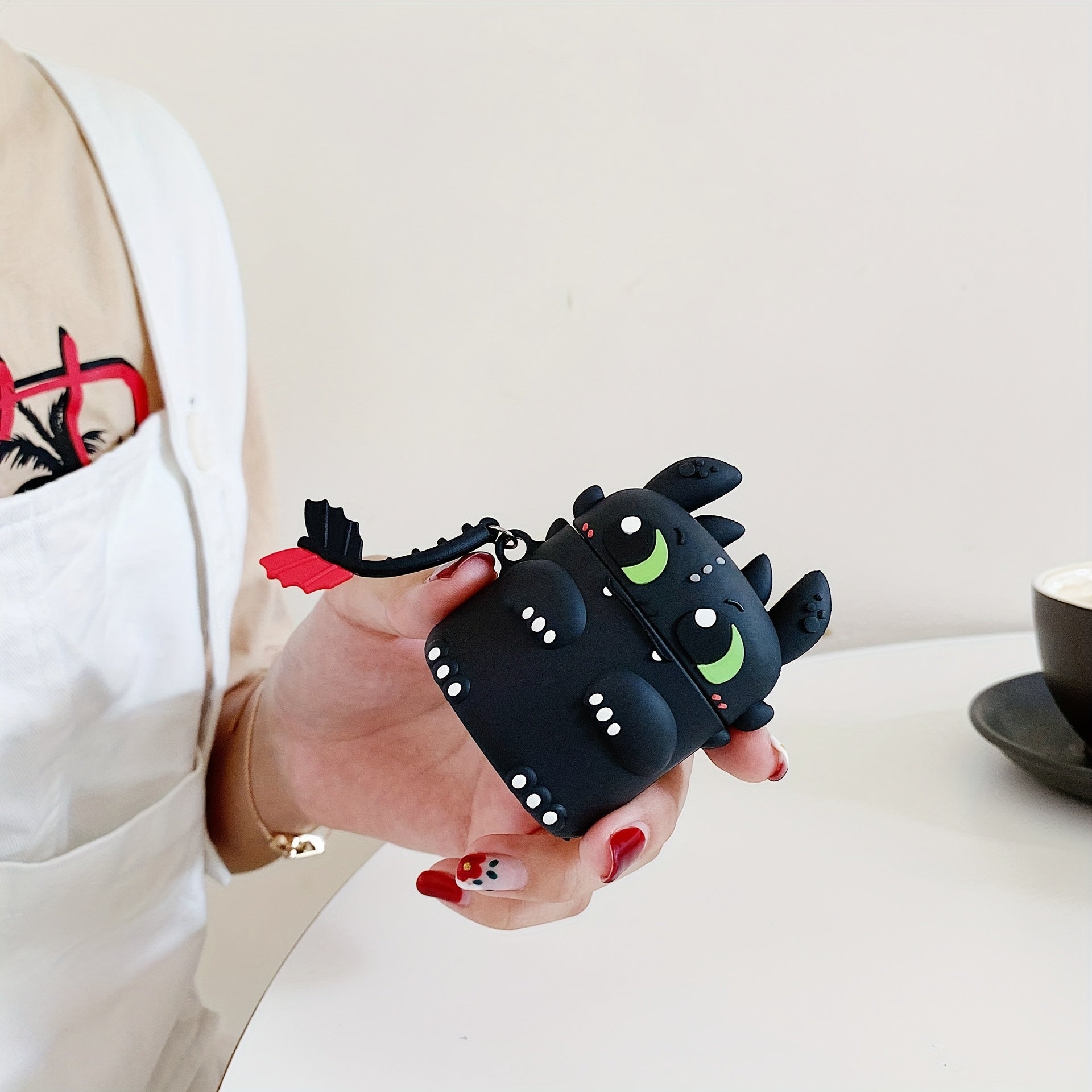 3D Cartoon Silicone Case for Airpod 1, 2, and Airpods Pro - Soft, Durable, Shock-Absorbing TPU Material - Cute Dinosaur Design, Perfect Fit, Easy to Install and Remove