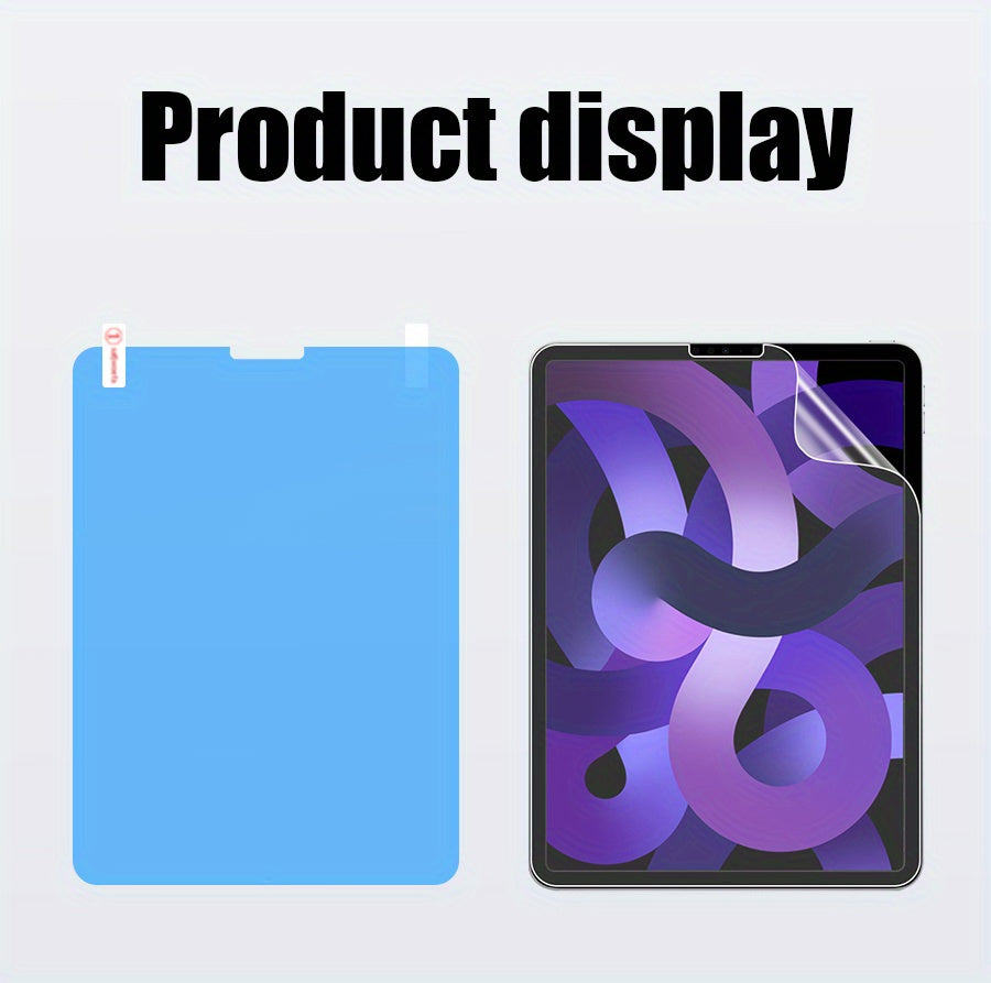 2 Sheets Matte Paper Writing Screen Protector For IPad Air 4 5 3 2 1, IPad 10 2022 10.9, IPad 9 8 7 2021 2020 2019 10.2, IPad Pro 11 12.9, IPad Mini 6 8.3, IPad 5 6 2017 2018 9.7, Anti-Glare Sensitive Touch, Office/Painting,