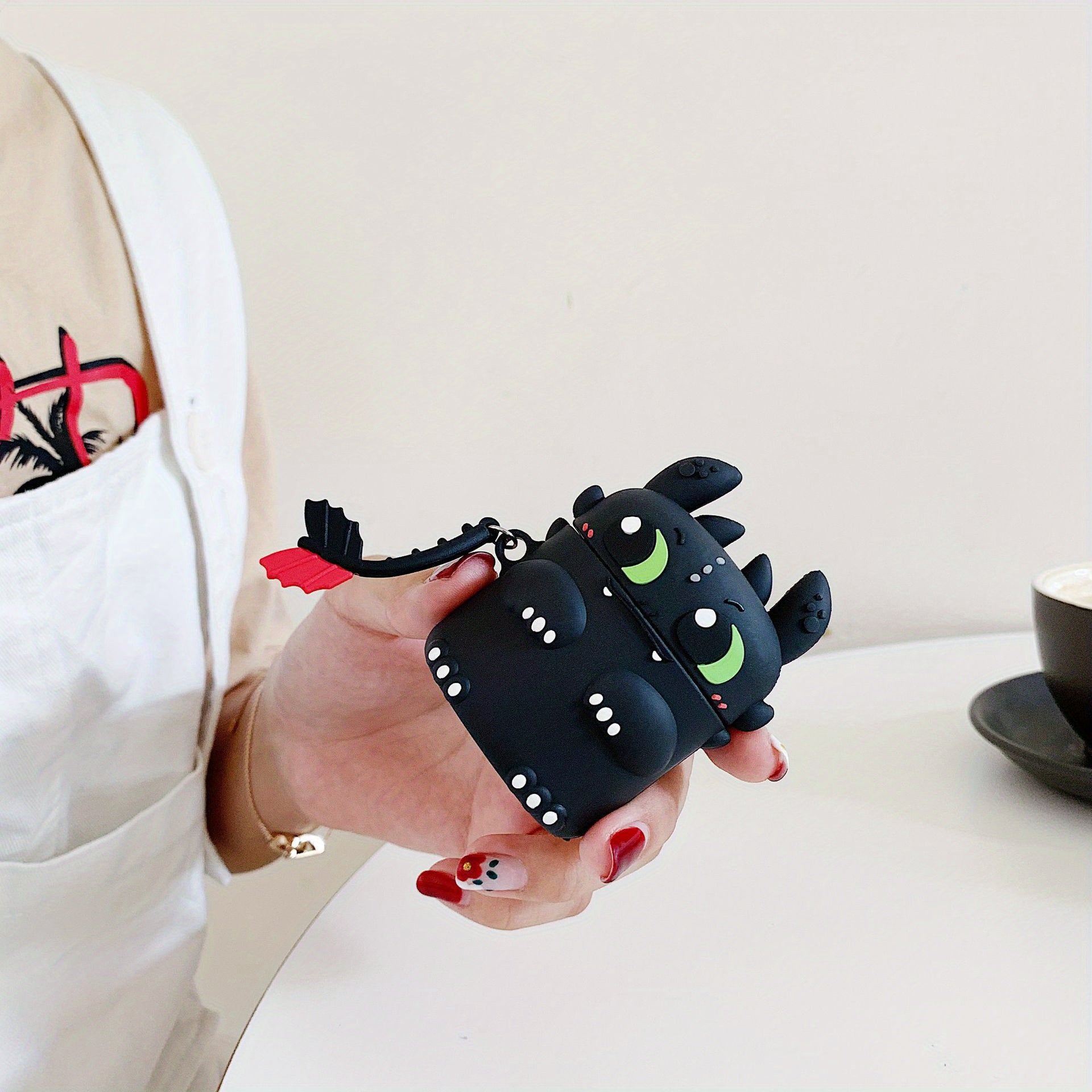 3D Cartoon Silicone Case for Airpod 1, 2, and Airpods Pro - Soft, Durable, Shock-Absorbing TPU Material - Cute Dinosaur Design, Perfect Fit, Easy to Install and Remove