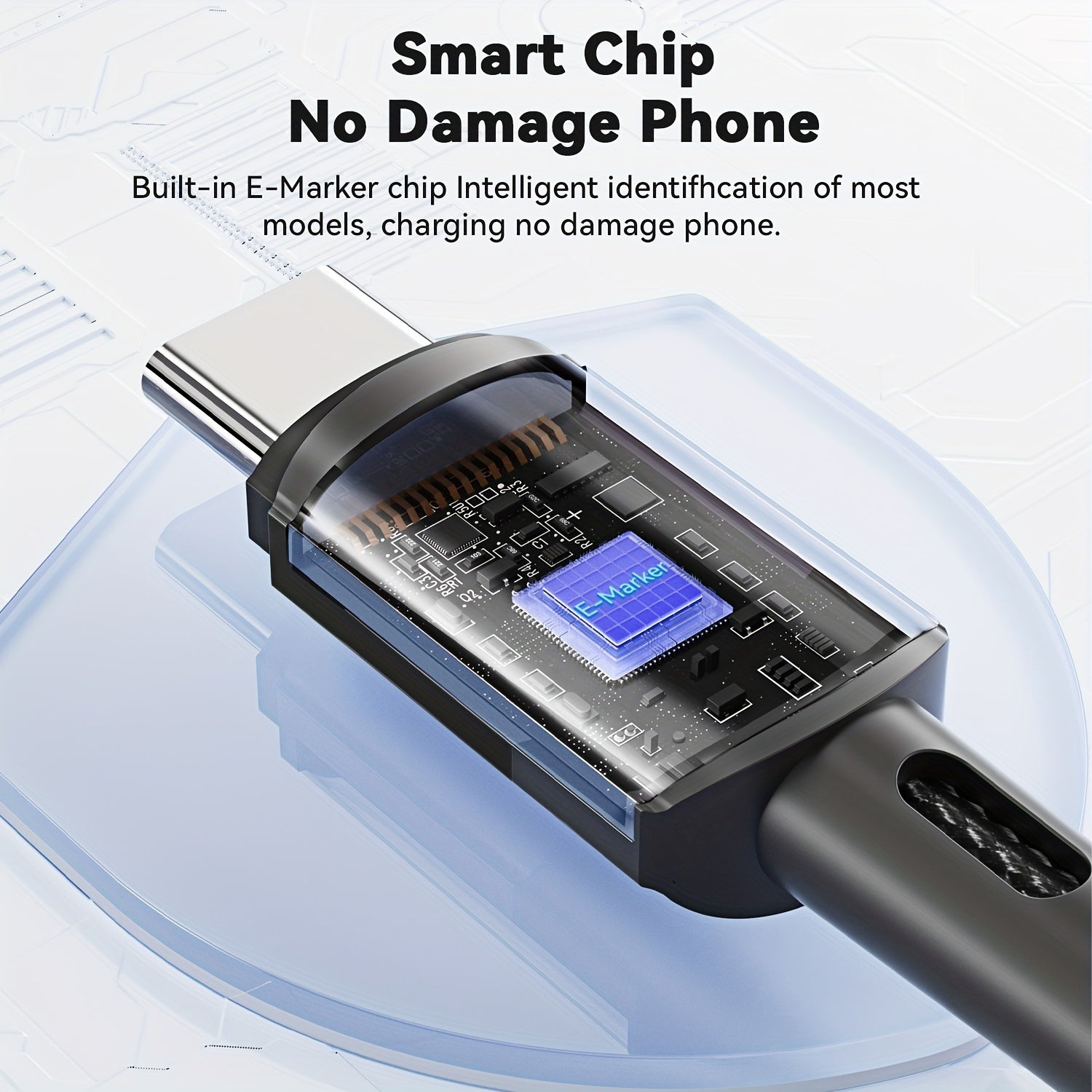 240W High-Speed USB-C Charge Cable - Fast Charging Cord for iPhone 15/15 Pro Max, Samsung Galaxy S23/S22/S21, Pixel, MacBook Pro Air, iPad Pro Air, Dell - Durable 1ft/3.3ft/6.6ft/10ft Long Cord with Type-C Connector