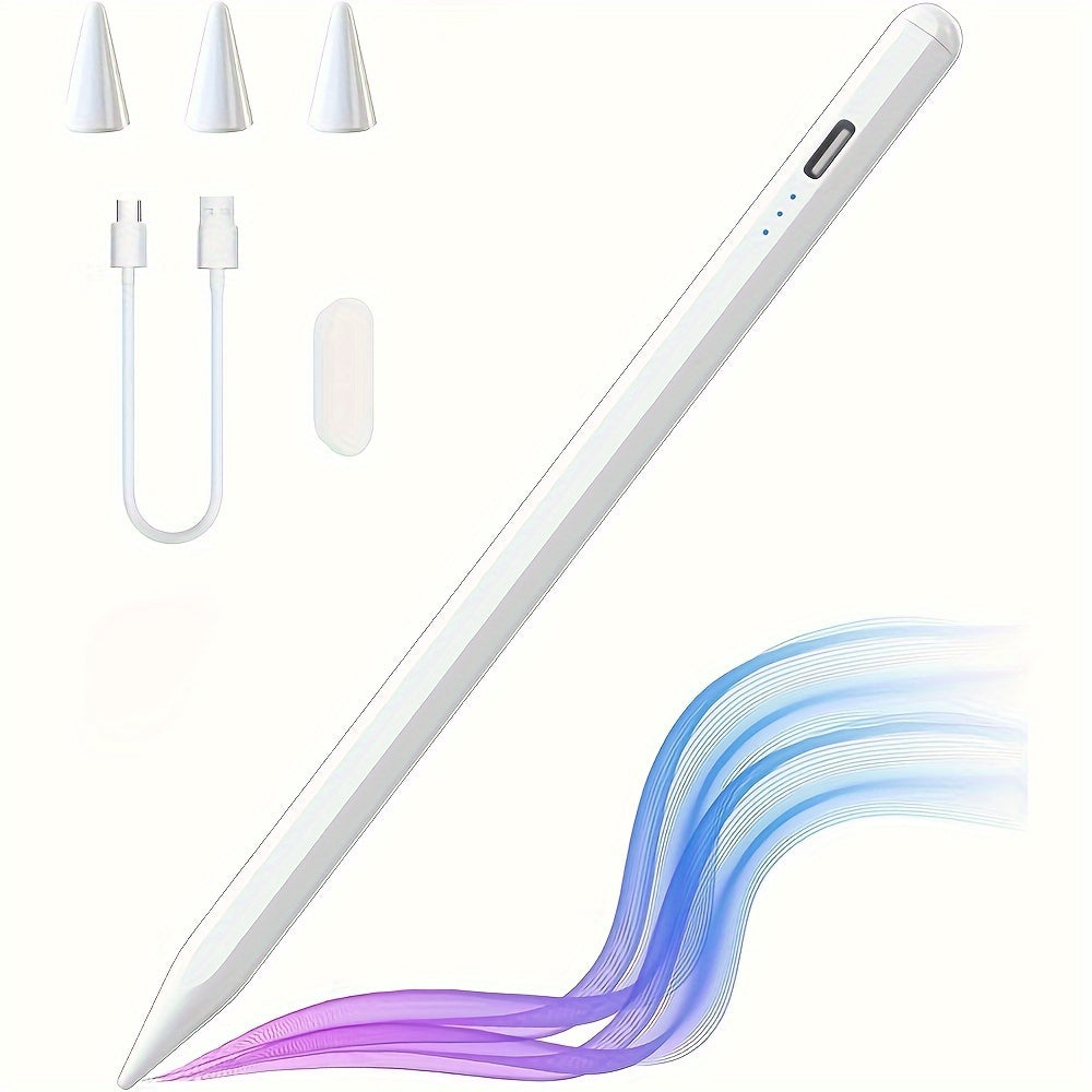 Stylus Pen For IPad (2018-2024) With Fast Charging & Palm Rejection, Compatible With Apple IPad Pro M4 2024, IPad Air M2 2024, IPad Pro 11/12.9 Inch, IPad 10-6th, IPad Air 5th-3rd, IPad Mini 6/5th