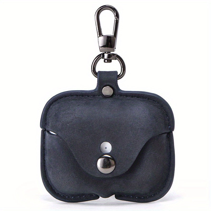 Luxury Italian Crazy Horse Leather Protective Case for AirPods Pro & 3 - Premium Cowhide Wireless Earbud Cover