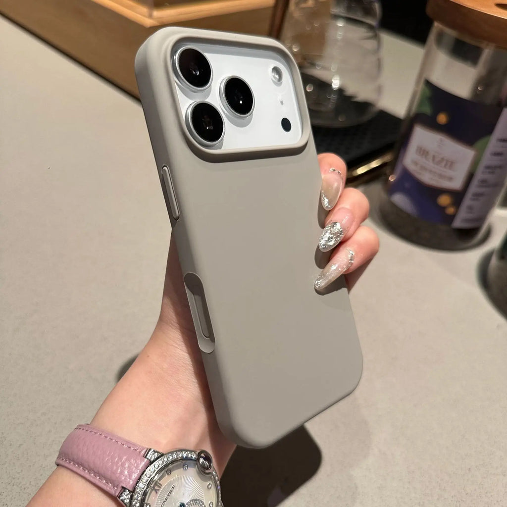 Minimalist Matte Skin Feel Wireless Charge Magnetic Phone Case for iPhone 17 16 15 14 13...Pro Max Plus Soft SIlicone Back Cover