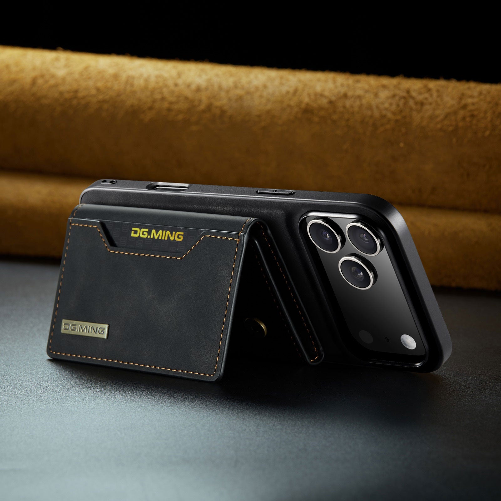 2-in-1 Magnetic Wallet Phone Case with Card Holder | PU Leather Shockproof Detachable Stand Cover for iPhone 17/16/15/14/13/12/11 Pro Max