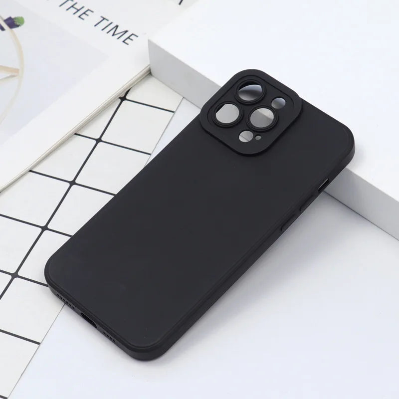 Minimalist Matte Skin Feel Wireless Charge Magnetic Phone Case for iPhone 17 16 15 14 13...Pro Max Plus Soft SIlicone Back Cover