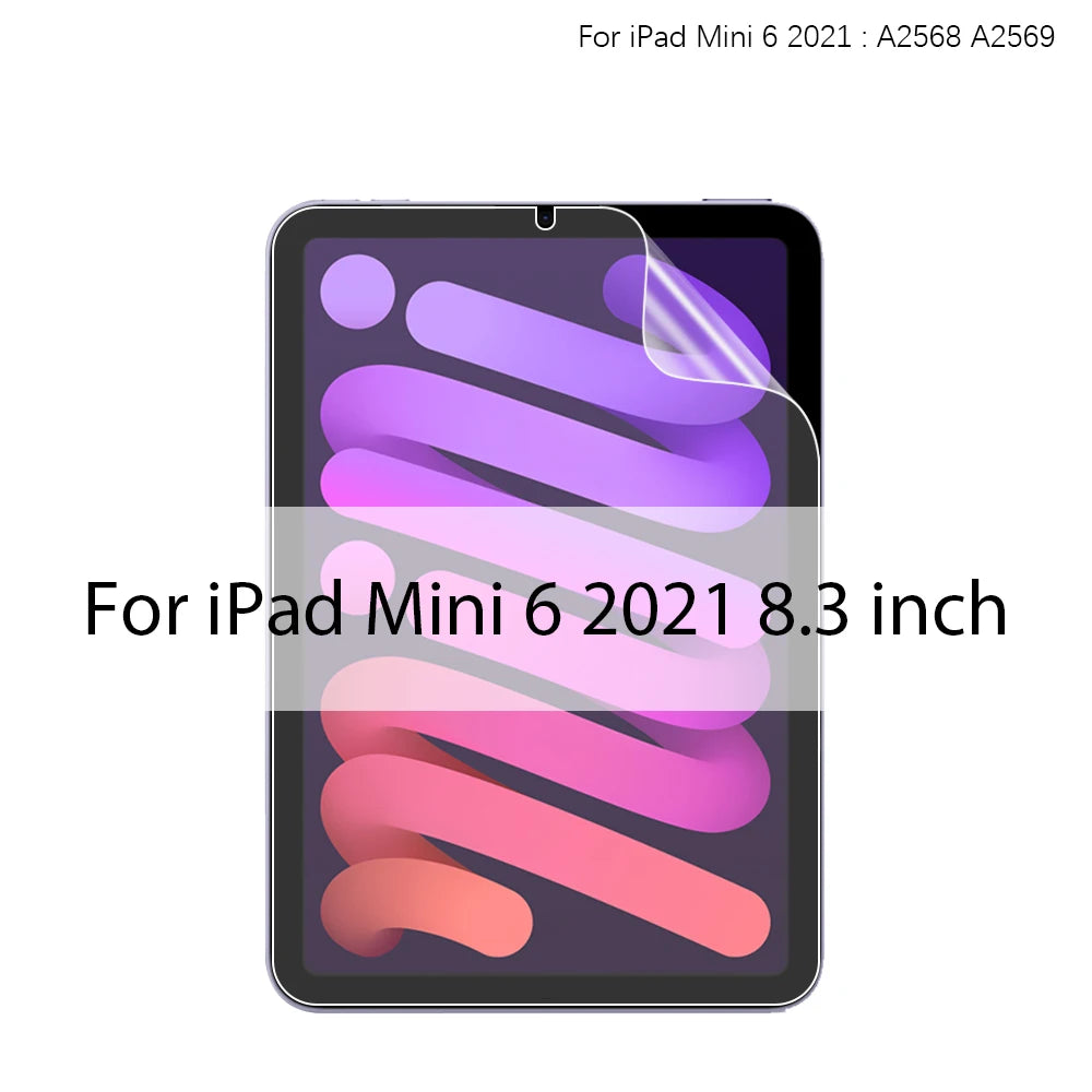 Like Paper Film For Ipad Pro 13 11 M4 M2 2024 12.9 10 9 9th 10th Generation Screen Protector For Ipad Air 5 4 3 Mini 6 8th Matte