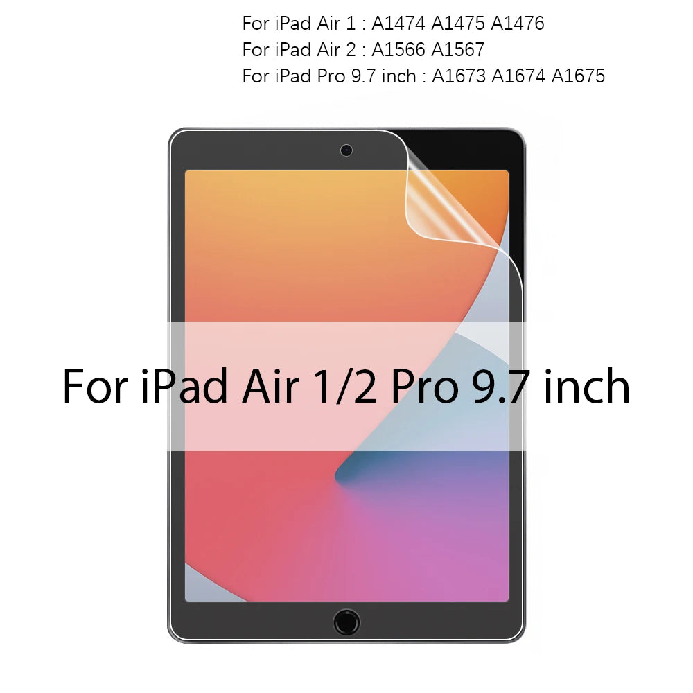 Like Paper Film For Ipad Pro 13 11 M4 M2 2024 12.9 10 9 9th 10th Generation Screen Protector For Ipad Air 5 4 3 Mini 6 8th Matte