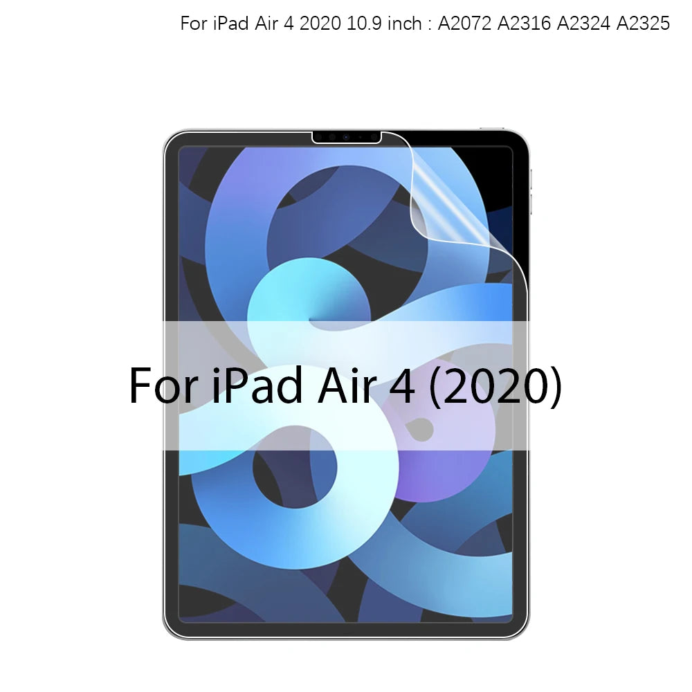 Like Paper Film For Ipad Pro 13 11 M4 M2 2024 12.9 10 9 9th 10th Generation Screen Protector For Ipad Air 5 4 3 Mini 6 8th Matte