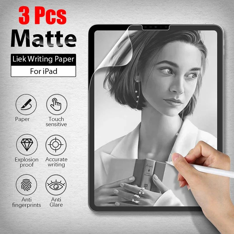 Paper Feel Screen Protector Film Matte PET Painting Write For iPad 10th Gen Air 5 4 10.9 2022 Pro 11 12.9 Ipad 10.2 9th 8th 7th