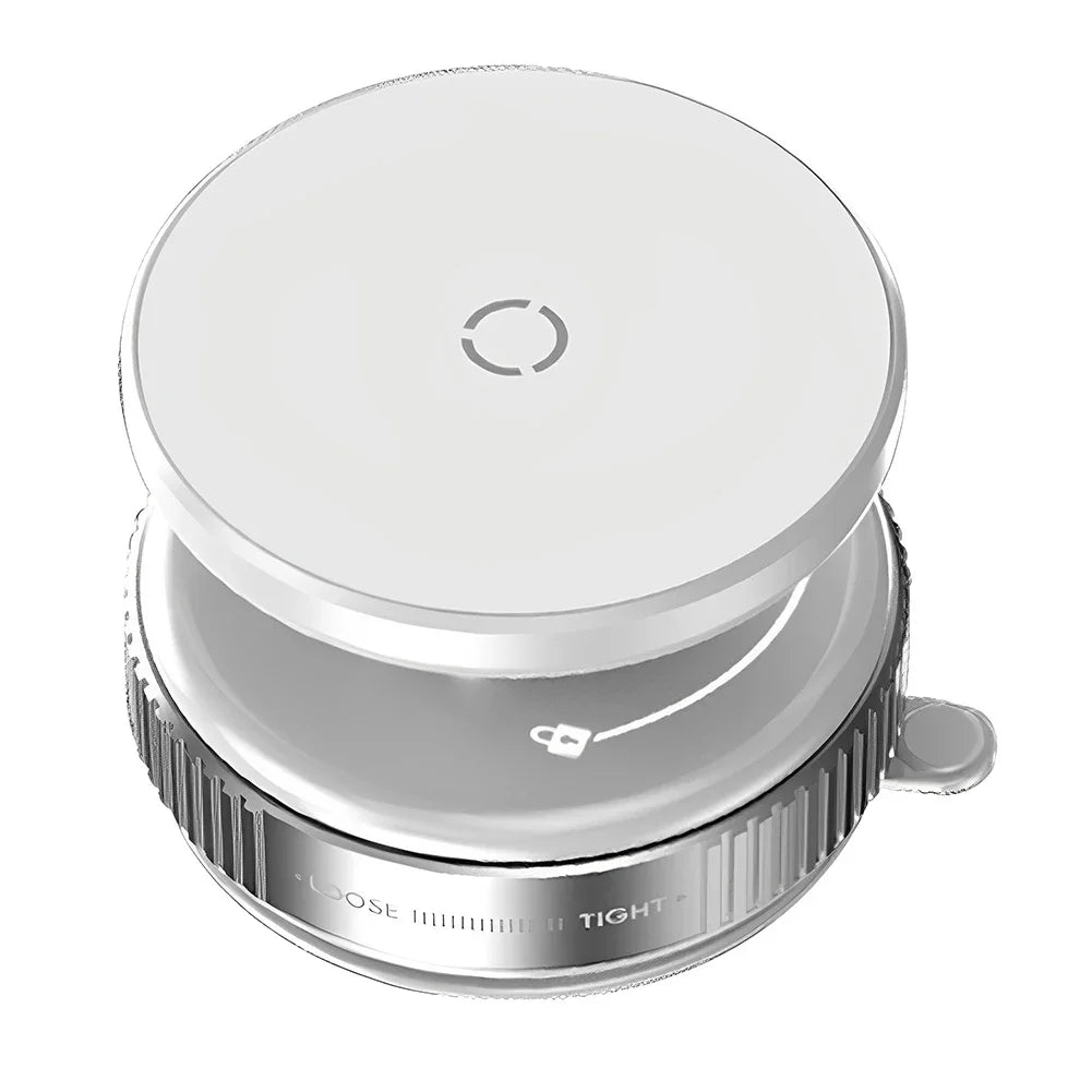 Vacuum Suction Cup Magnetic Holder Double-Sided Automatic Mobile 360° Rotation Phone Holder for iPhone 12-16 Smartphone