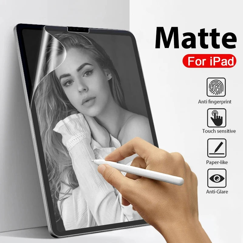 Like Paper Screen Protector for iPad 10th Mini 6 Air 5 4 10.9 Matte Screen Protective film For iPad 10.2 7th 8th 9th Pro 11 12.9