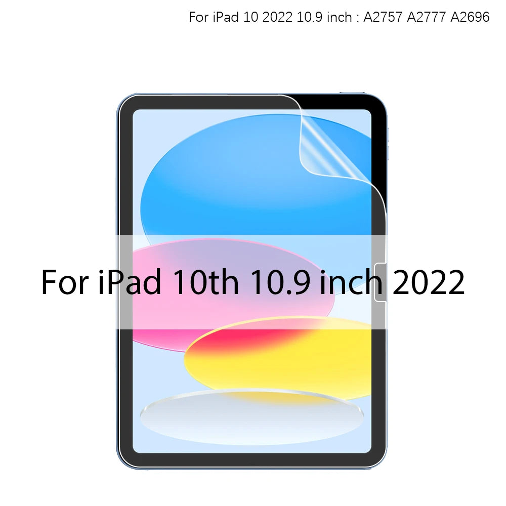 Like Paper Film For Ipad Pro 13 11 M4 M2 2024 12.9 10 9 9th 10th Generation Screen Protector For Ipad Air 5 4 3 Mini 6 8th Matte