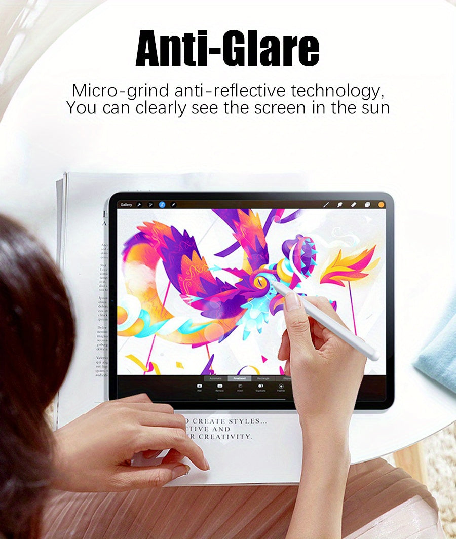 2 Sheets Matte Paper Writing Screen Protector For IPad Air 4 5 3 2 1, IPad 10 2022 10.9, IPad 9 8 7 2021 2020 2019 10.2, IPad Pro 11 12.9, IPad Mini 6 8.3, IPad 5 6 2017 2018 9.7, Anti-Glare Sensitive Touch, Office/Painting,