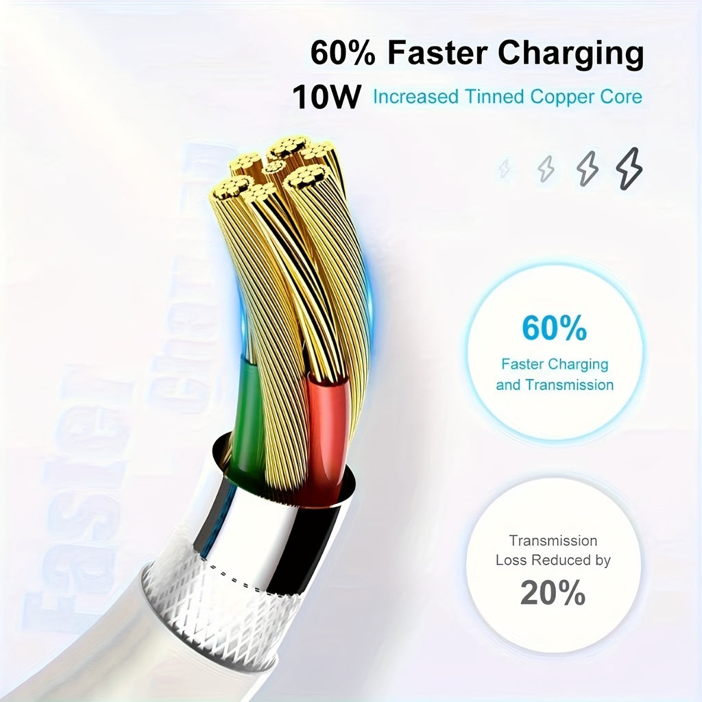 For IPhone Charging Cable 3pcs/1pc 3FT 6FT 10FT MFi Certified Fast Data CableFast Charging Cable Charger Compatible With IPhone 14 13 12 11 XS XR X Pro Max Mini 8 7 6S 6 Plus 5S SE IPad AirPods