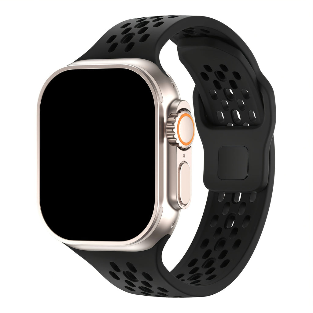 3 Pack Silicone Sport Breathable Watch Band Silicone Strap For Apple Watch IWatch Series Ultra 2 SE 10 8 7 6 5 4 3 2 1 38mm 40mm 41mm 42mm 44mm 45mm 46mm 49mm