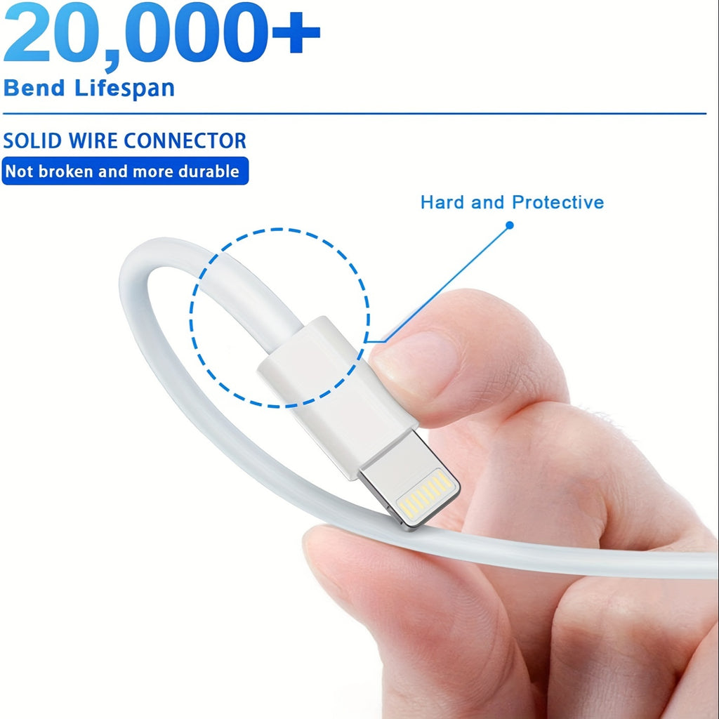 For IPhone Charging Cable 3pcs/1pc 3FT 6FT 10FT MFi Certified Fast Data CableFast Charging Cable Charger Compatible With IPhone 14 13 12 11 XS XR X Pro Max Mini 8 7 6S 6 Plus 5S SE IPad AirPods