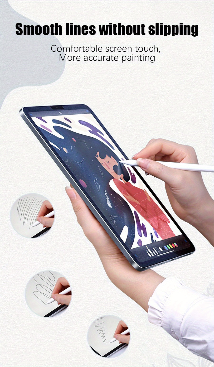 2 Sheets Matte Paper Writing Screen Protector For IPad Air 4 5 3 2 1, IPad 10 2022 10.9, IPad 9 8 7 2021 2020 2019 10.2, IPad Pro 11 12.9, IPad Mini 6 8.3, IPad 5 6 2017 2018 9.7, Anti-Glare Sensitive Touch, Office/Painting,