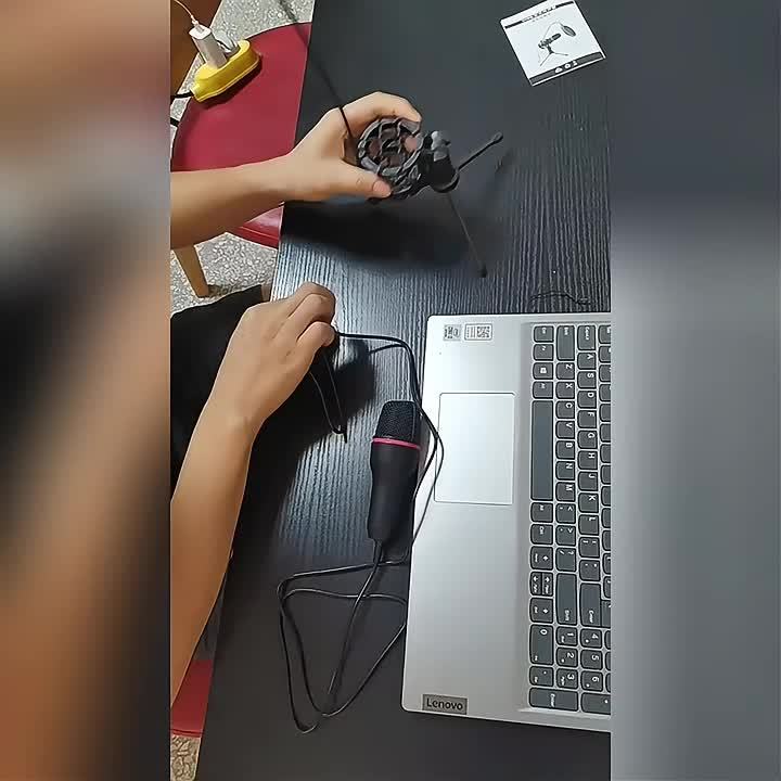 USB Streaming Podcast PC Microphone with RGB Lighting, Tripod Stand & Pop Filter, USB-C Connectivity, Small Diaphragm Condenser Mic, Plug & Play with Laptops and Desktop Computers, No Battery Required