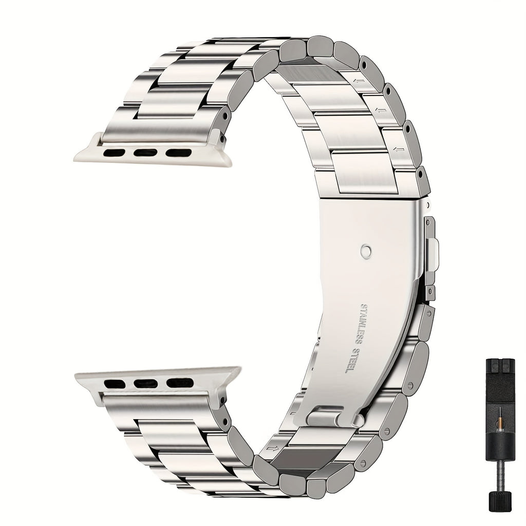 Compatible Apple Watch Band 42mm 44mm 45mm 49mm 38mm 40mm 41mm, Stainless Steel iWatch Band with Case for Apple Watch Series 8/7/6/5/4/3/2/1/SE/SE2/Ultra, 42mm 44mm 45mm