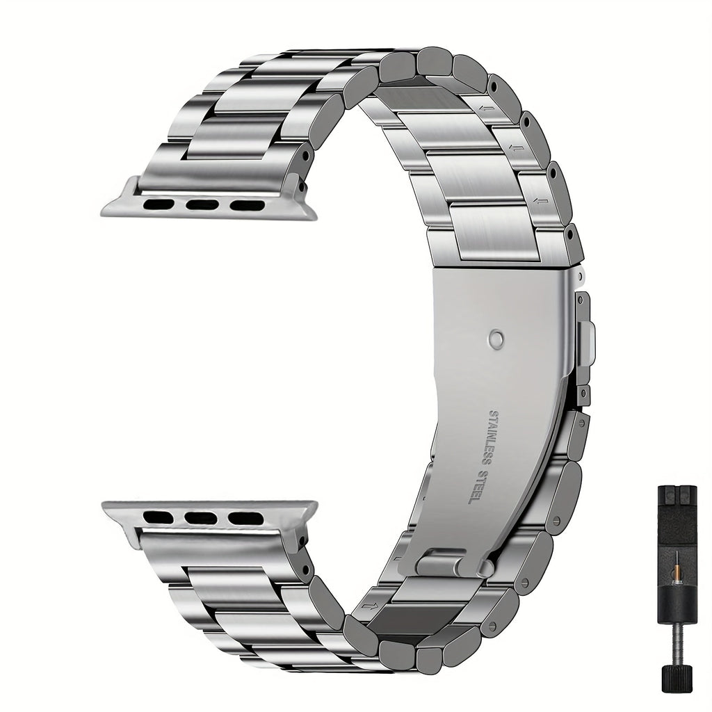 Compatible Apple Watch Band 42mm 44mm 45mm 49mm 38mm 40mm 41mm, Stainless Steel iWatch Band with Case for Apple Watch Series 8/7/6/5/4/3/2/1/SE/SE2/Ultra, 42mm 44mm 45mm