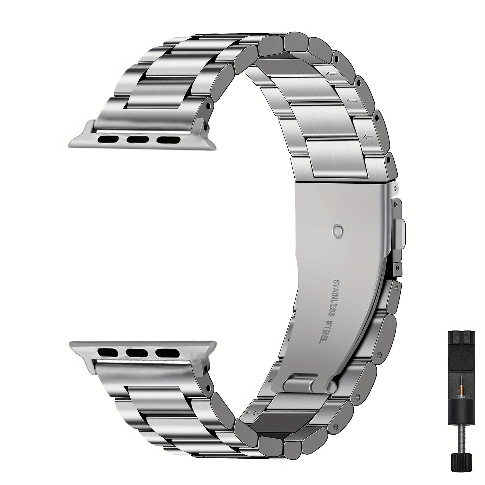 Compatible Apple Watch Band 42mm 44mm 45mm 49mm 38mm 40mm 41mm, Stainless Steel iWatch Band with Case for Apple Watch Series 8/7/6/5/4/3/2/1/SE/SE2/Ultra, 42mm 44mm 45mm