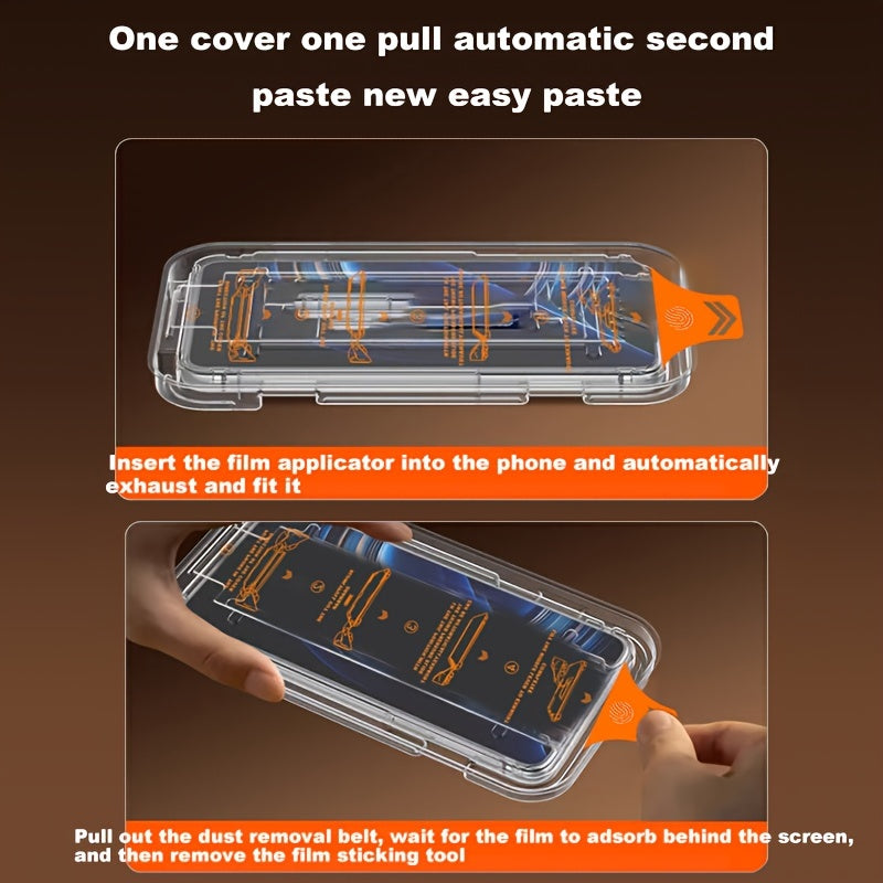 2 Pieces Tempered Film With Instant Stick Box, Suitable For Samsung Galaxy S23 Plus Screen Protector Film With Dust-free Compartment Instant Stick Box Tempered Film To Protect The Full Screen Of The Phone For Samsung Galaxy S